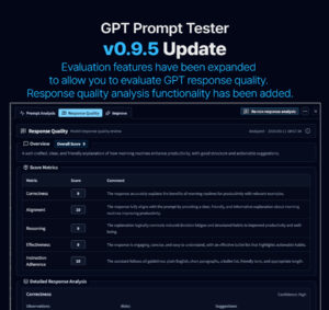 GPT Prompt Tester v0.9.5 Update