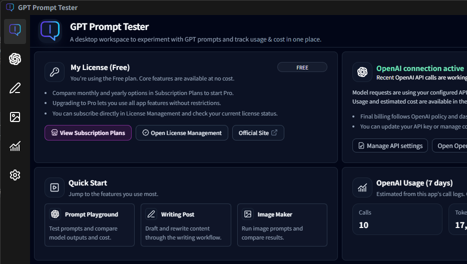 Home License Section