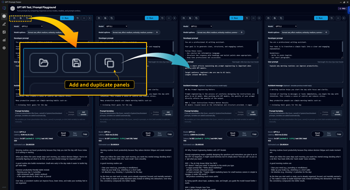 Multi-Panel Playground · Comparative Experiment