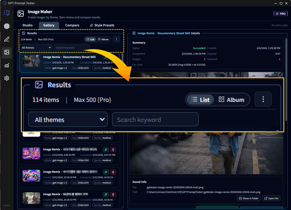 Image Maker gallery example