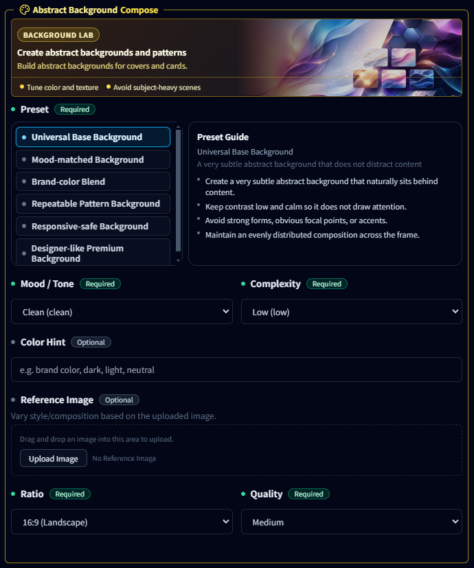 Abstract background theme