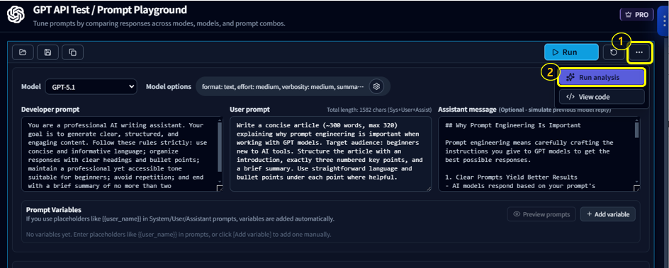 Eval / Improve Feature