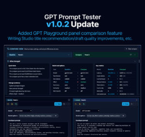GPT Prompt Tester v1.0.2 Update